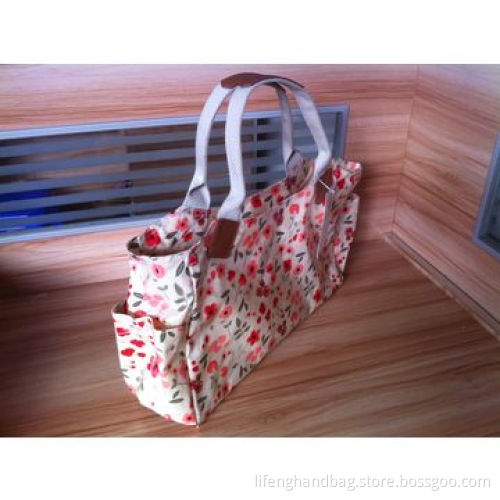Fabric Handbag, Fashionable Design, Flower Pattern